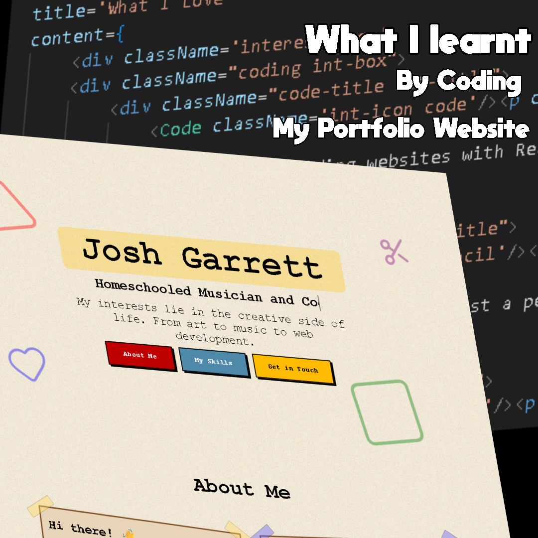 What I learnt by coding my portfolio website