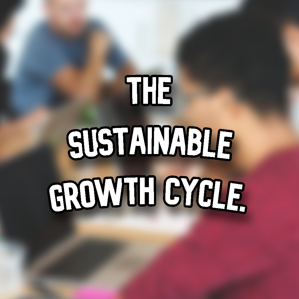A sustainable business’s growth cycle.